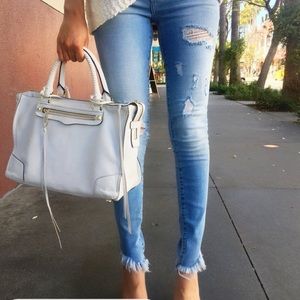 Hidden Distressed Jeans